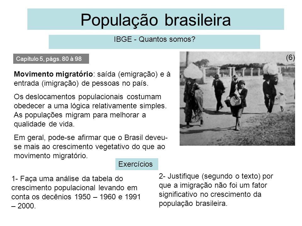 Texto Sobre A População Brasileira Para O 5o Ano Texto Exemplo